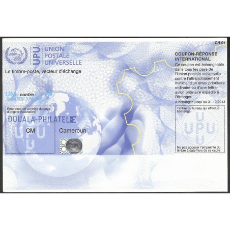 z - CN01 - International Reply-Coupon - CM Cameroon - mill. 2009 - validity 31.12.2013 cancelled