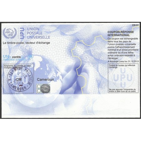 z - CN01 - International Reply-Coupon - CM Cameroon - validity 31.12.2013 - mill. 2011 cancelled