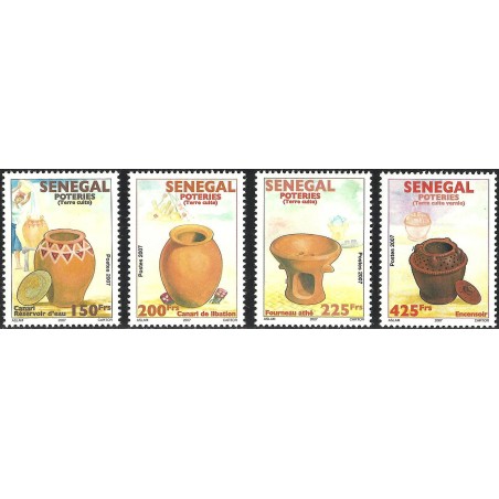 Senegal 2007 / 2011 - Pottery - 4 st. MNH