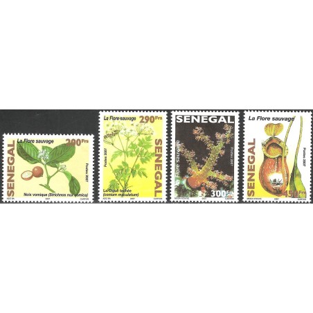 Senegal 2007 - Mi 2140 to 2143 - Wild flora - Coral - 4 st. MNH