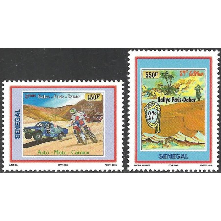 Senegal 2004 - Paris-Dakar Rally in 2005 - car, motorbike and truck - 2st. MNH