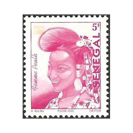 Sénégal 2002 - Mi 1958 type 2 - Femme Peulh 5 f - postes 2002 **