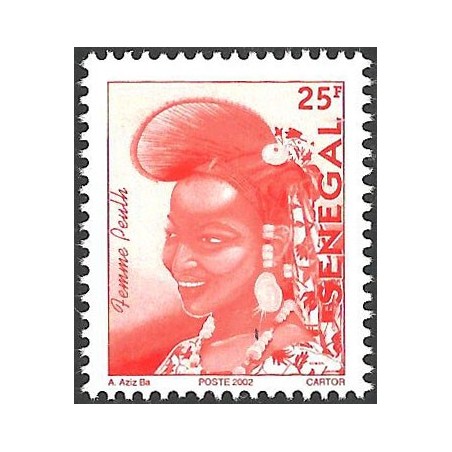 Sénégal 2002 - Mi 1961 - Femme Peulh 25 f - postes 2002 **