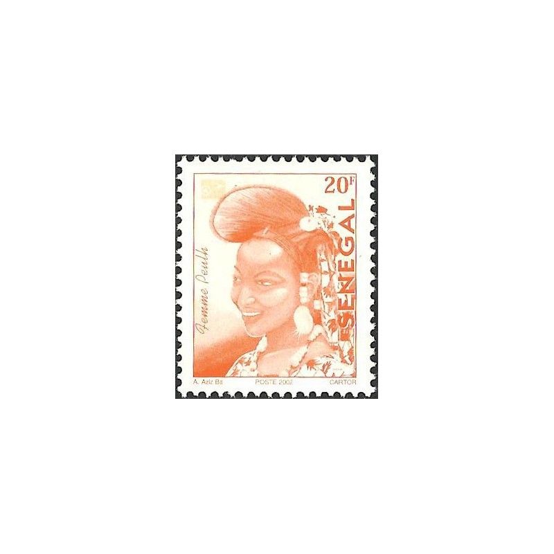 Senegal 2002 - Mi 1960 type 2 - Peulh Woman 20 f - postes 2002 MNH