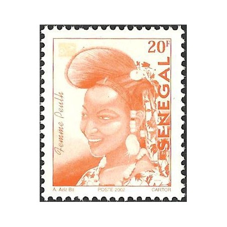 Sénégal 2002 - Mi 1960 type 2 - Femme Peulh 20 f - postes 2002 **