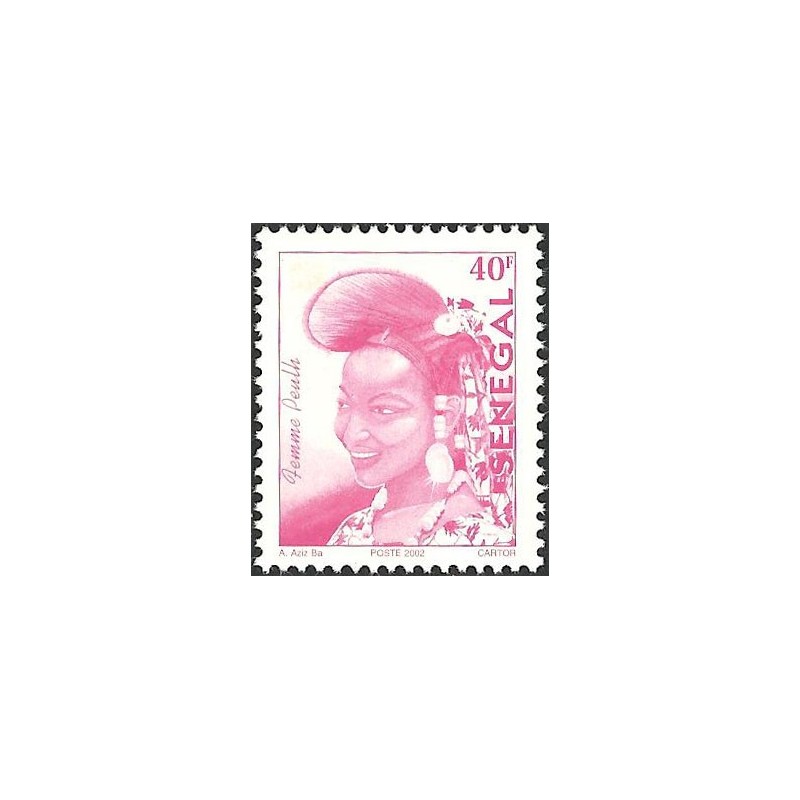 Sénégal 2002 - Mi 1962 type 2 - Femme Peulh 40 f - postes 2002 **