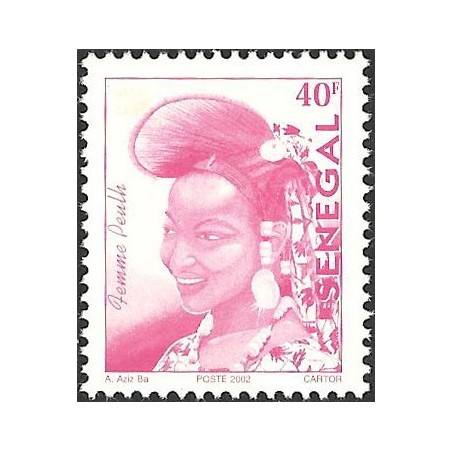 Sénégal 2002 - Mi 1962 type 2 - Femme Peulh 40 f - postes 2002 **