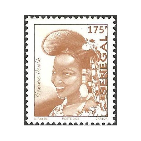 Sénégal 2002 - Mi 1968 - Femme Peulh 175 f - postes 2002 **