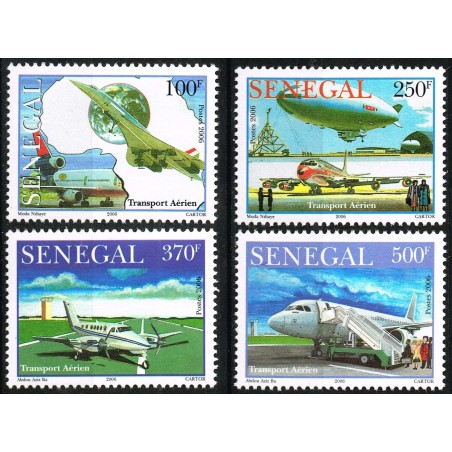 Senegal 2006 - Air transport (Concorde, planes, , ...) - 4 st. MNH