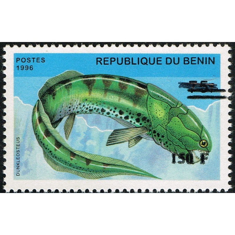 Benin 2000 - Mi 1265 - local overprint 150 f - Prehistoric Wildlife "dunkleosteus" - CV 100 € MNH