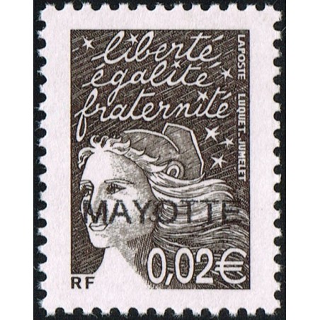 2003 - Mayotte - Marianne de Luquet - Y&T 113a - 0,02 € MAYOTTE - RR ** 