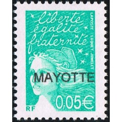 2003 - Mayotte - Y&T 114a - 0.05 € MAYOTTE type Marianne (Luquet) - MNH