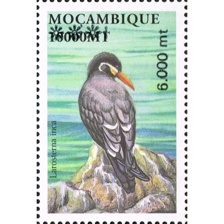 Mozambique - surcharge  6000 MT sur 10000 MT - oiseau - neuf **