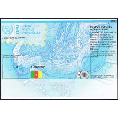 z - CN01 - International Reply-Coupon - CM Cameroon - validity 31.12.2017 - mill. 2013 