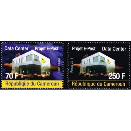 Cameroon 2014 - Data Center E-Post - 70 and 250 fcfa - MNH