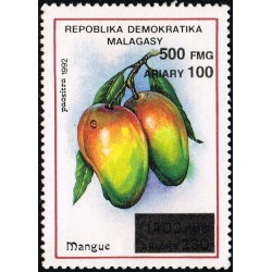 1998 - Mi 2128 - surcharge locale 500 Fmg - Fruit : mangue **