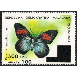 1998 - Mi 2127 - surcharge locale 500 Fmg - Papillon Pereute **