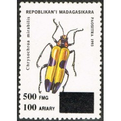 1998 - Mi 2118 - surcharge locale 500 Fmg - Insecte **
