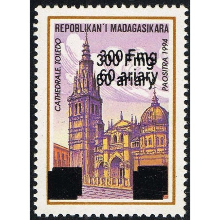 1998 - Mi 2101 type I - surcharge locale DOUBLE 300 Fmg - Cathédrale Tolède **