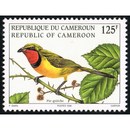 Cameroun 1998 - Mi 1233 - Oiseau : Pie-grièche **