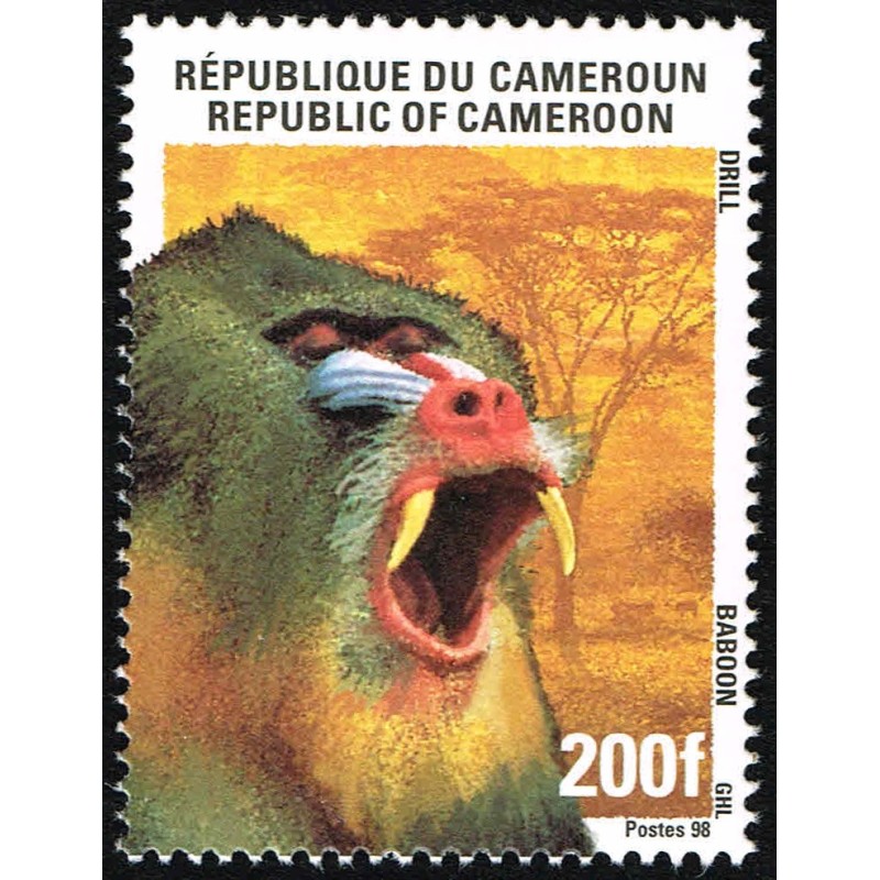 Cameroun 1998 - Mi 1230 - Singe: babouin **