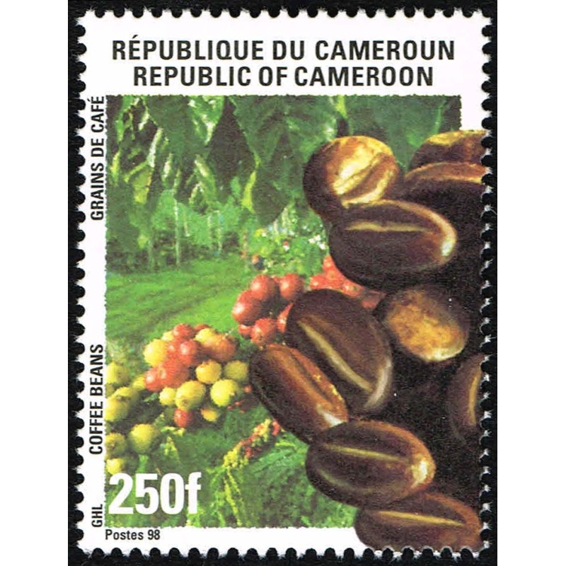 Cameroun 1998 - Mi 1231 - Grains de café, faciale 250 f **