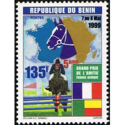 Bénin 1999 - Mi 1223 - hippisme Grand Prix de l'amitié 135 f **
