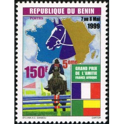 Benin 1999 - Mi 1224 - horse racing - Friendship Grand Prix 150 f MNH
