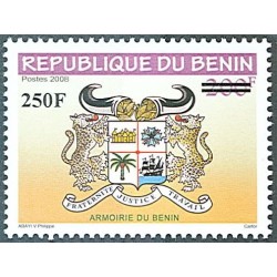 Benin 2010 - local overprint - Benin arms - denomination 200 f overprint 250 f - MNH