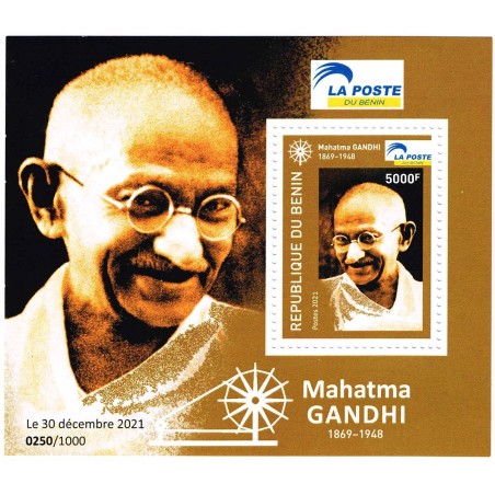 Benin 2022 - Mahatma Gandhi - bloc MNH