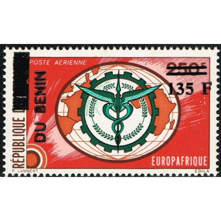 Bénin 1994 - Mi 600 - surcharge locale 135 f - Europafrique 1974 ** - cote 60 €