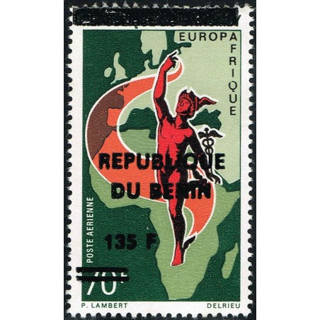 Bénin 1994 - Mi 599 - surcharge locale 135 f - Europafrique 1970 ** - cote 100 €