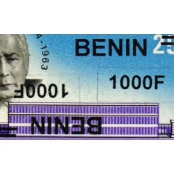 Benin 2009 - Mi 1633 - local overprint 1000 f - Theodor Heuss - MNH - DOUBLE OVERPRINT