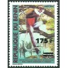 Bénin 2005 - Mi 1373 - surcharge locale 175 f sur 50 f - singe à ventre rouge - cote 6 € **