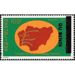 Benin 1996 - Mi 869 - local overprint - Dahomey - Nigeria cooperation - MNH - CV 80 €