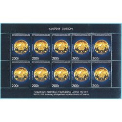 Year 2010 - 50 years independance, coin 200 f - MNH - SHEET