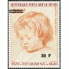 Bénin 1995 - Mi 659 - surcharge locale 30 f - P.P. Rubens - portrait d'enfant ** - cote 50 €