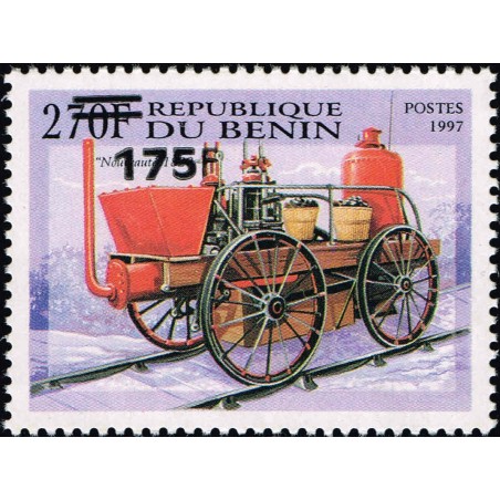 Benin 2005 - Mi 1382 - local overprint 175 f - Old locomotive "Nouveauté 1829" - CV 60 € MNH