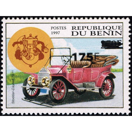 Benin 2005 - Mi 1377 - local overprint 175 f - old car "Stoddar-Dayton" - CV 60 € MNH