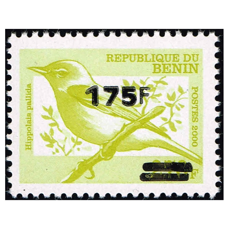 Benin 2005 - Mi 1396 - local overprint 175 f - Bird "hippolais pallida" MNH - CV 250 €