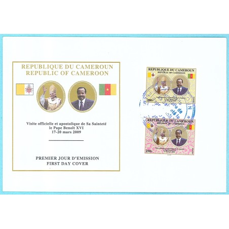 Year 2009 - Visit of the Pope, First Day Cover - MNH