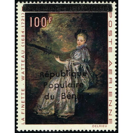 Benin 1986 - Mi F 447 - local overprint - La Finette by Watteau - MNH - CV 60 €