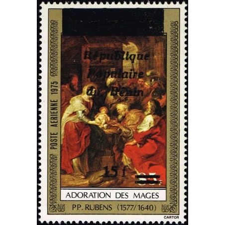 Benin 1987 - Mi C 462 - local overprint 15 f - Rubens - Adoration of the Magi - MNH - CV 35 €