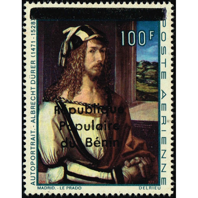 Bénin 1988 - Mi N 473 - surcharge locale - autoportrait Dürer ** - cote 60 €