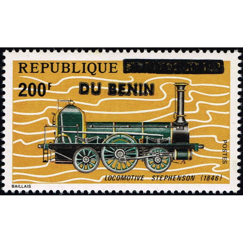 Benin 1994 - Mi 582 - local overprint - locomotive Stephenson - MNH - CV 300 €
