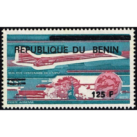 Bénin 1994 - Mi 592 - surcharge locale 125 f - Concorde - UPU ** - cote 45 €