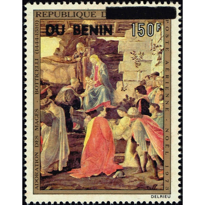 Benin 1994 - Mi 604 - local overprint - Botticelli - Christmas 73 - Adoration of the Magi - MNH - CV 60 €