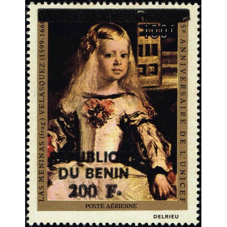 Benin 1994 - Mi 607 - local overprint 200 f - Las meninas by Velasquez - UNICEF - MNH - CV 48 €