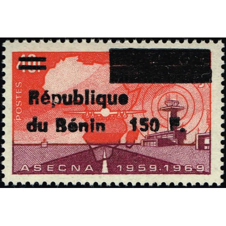 Benin 1996 - Mi 722 - local overprint 150 f - ASECNA aviation - MNH - CV 35 €