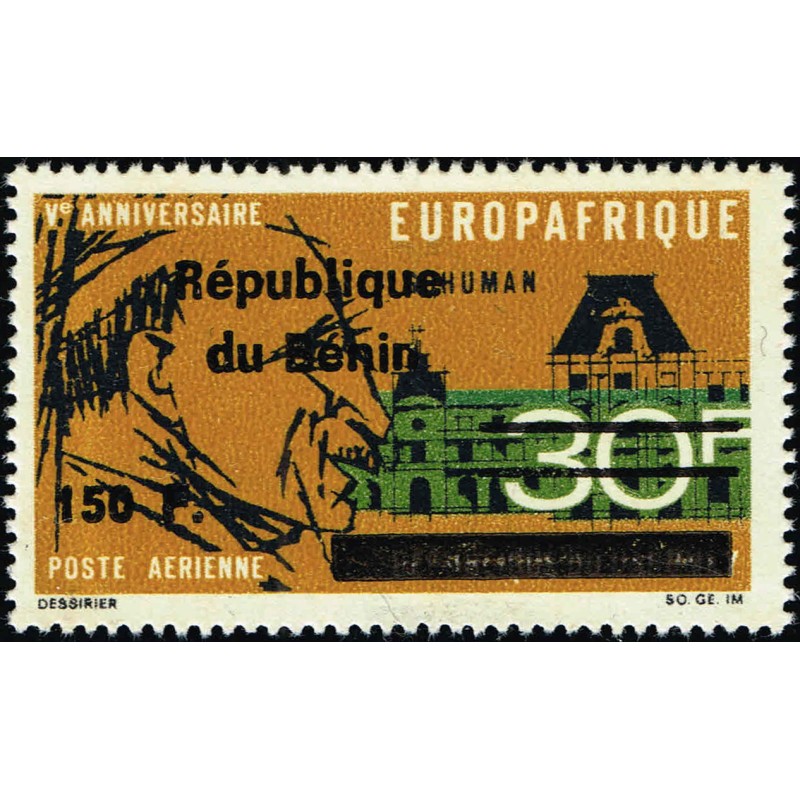 Benin 1996 - Mi 732 - local overprint 150 f - Europafrique 1968 - Robert Schuman - MNH - CV 40 €